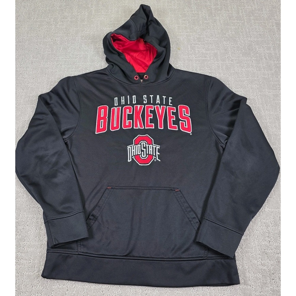 Ohio State Buckeyes Polyester Hoodie Sweatshirt Men's Size Small Football Sports